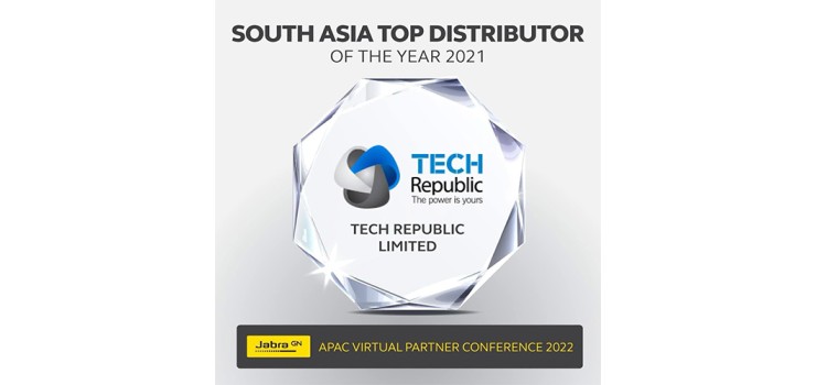 Jabra South Asia Top Distributor-2021 | Tech Republic limited